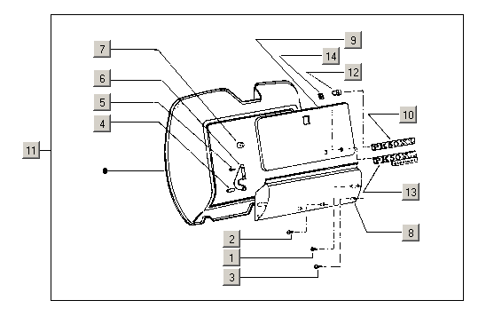 Exploded view Inner Cover