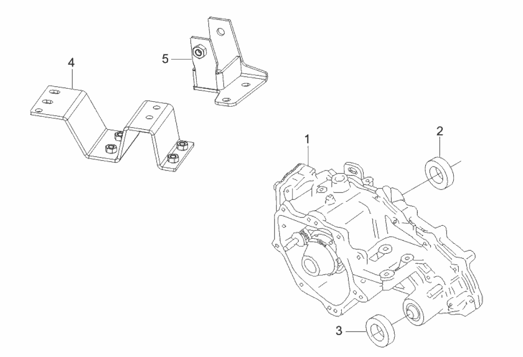 Exploded view Cardan joint