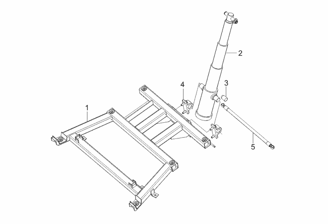 Exploded view Tilting system