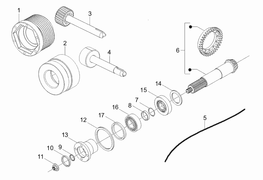 Exploded view Transmission cables