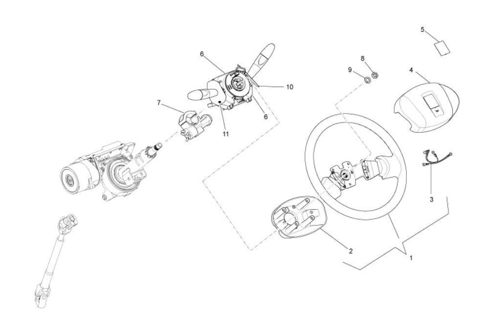 Exploded view Volant