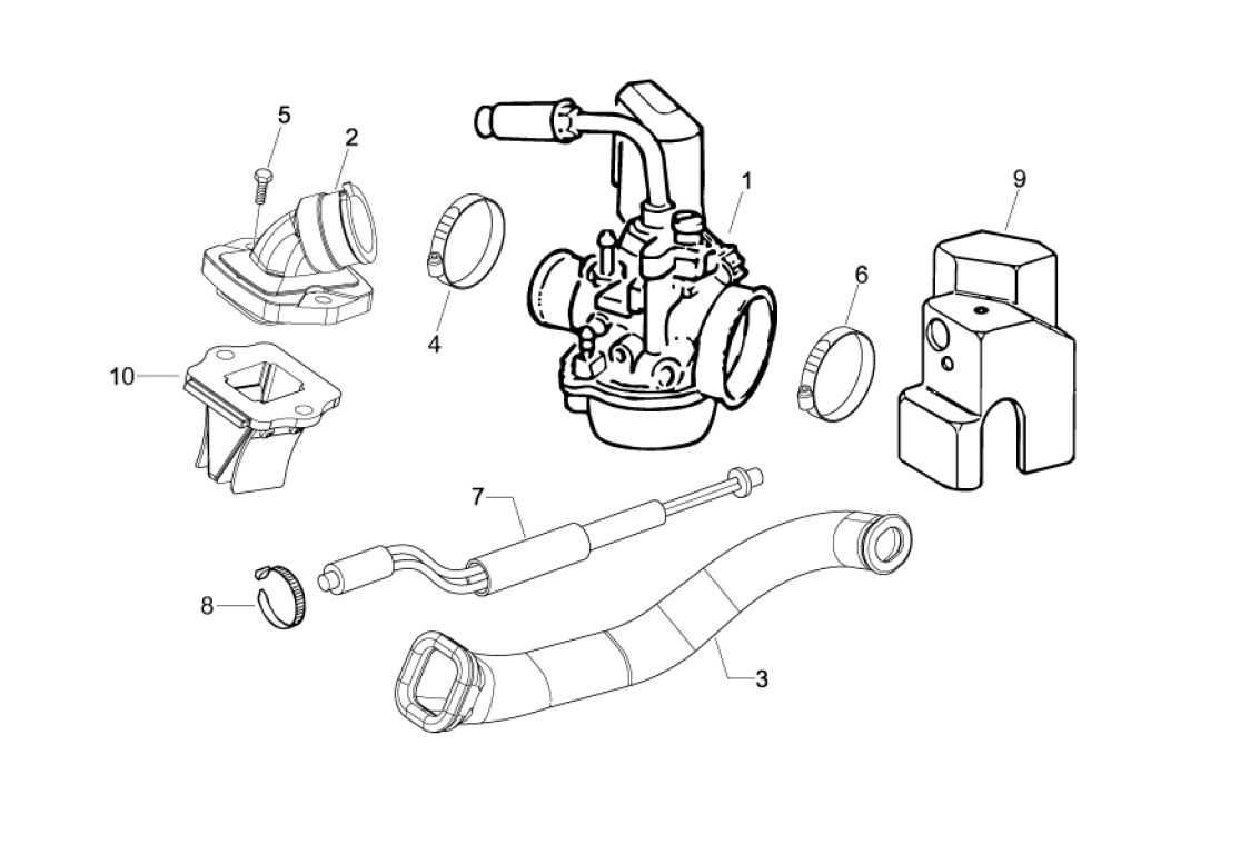 Exploded view Carburateur 