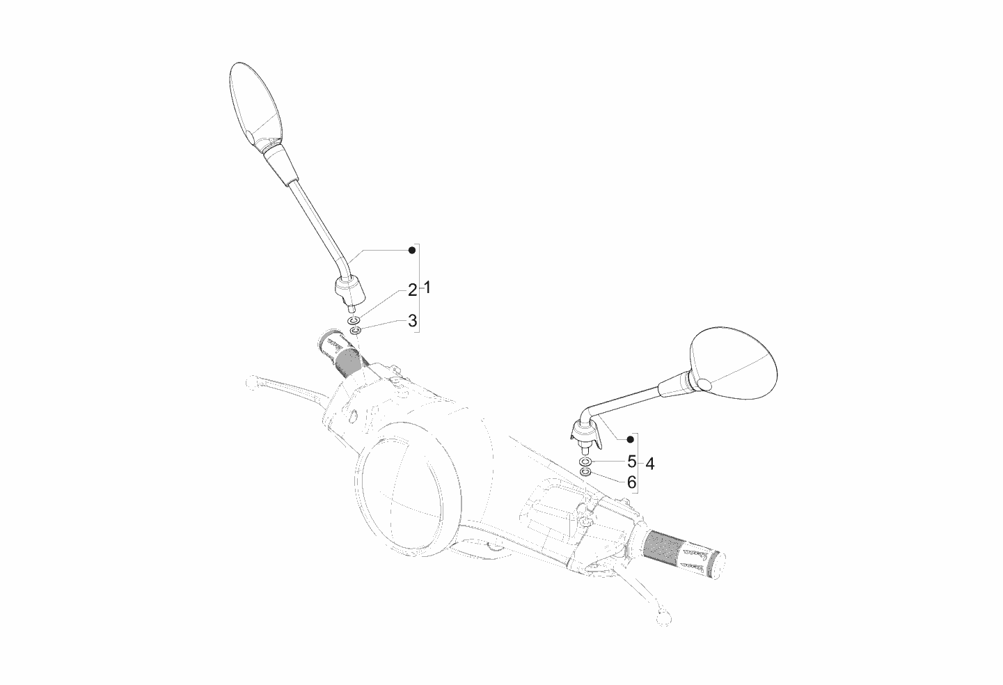 Exploded view Spiegel