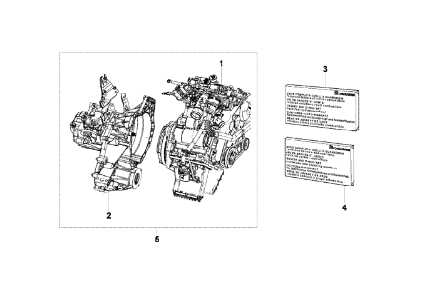 Exploded view Engine - Seal kit