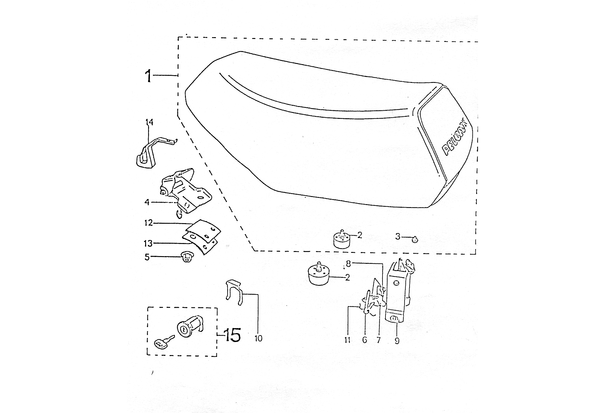 Exploded view Selle - Porte bagage
