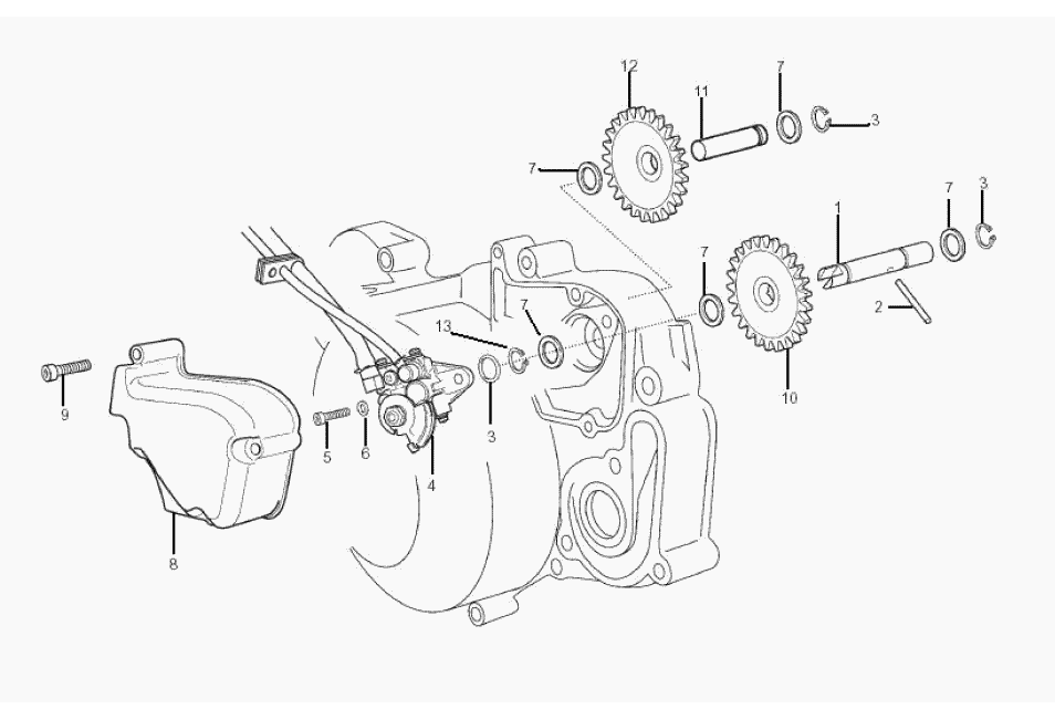 Exploded view Oilpump