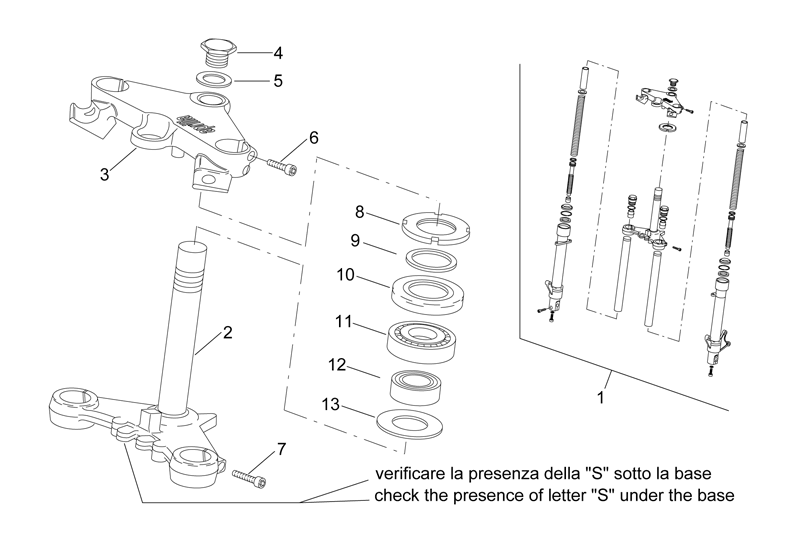 Exploded view Forcella 