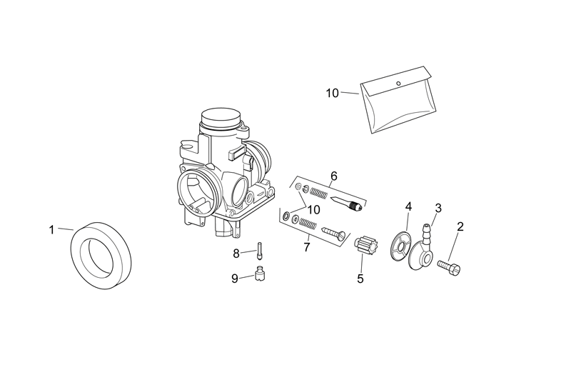 Exploded view Carburateur - pakking