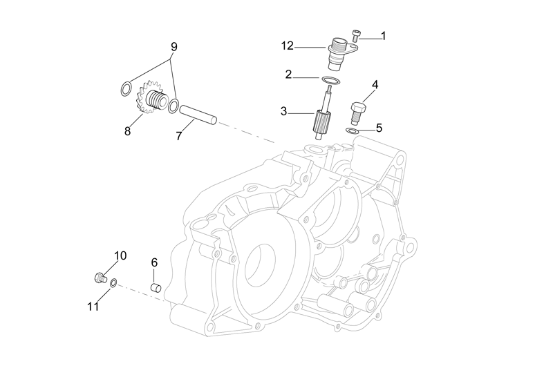 Exploded view Transmission cover
