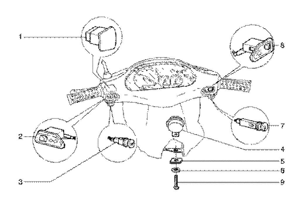 Exploded view Interruttore
