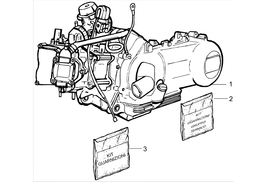 Exploded view Engine 