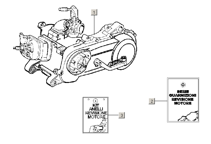 Exploded view Motor