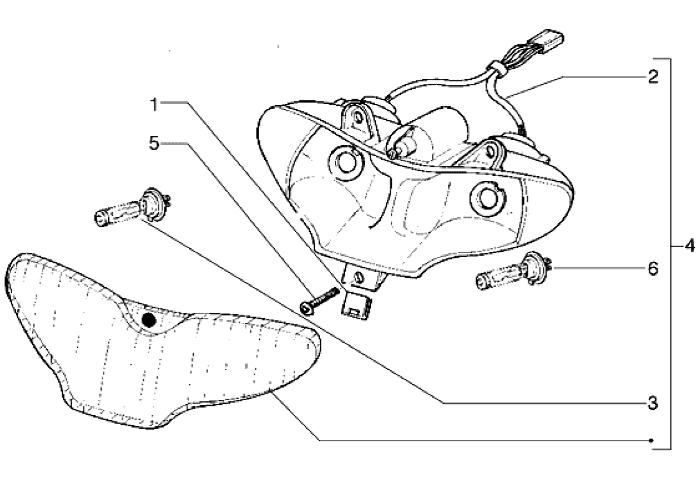 Exploded view Koplamp