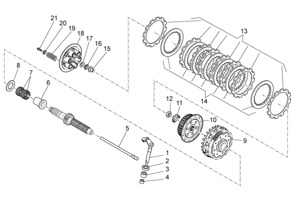 Exploded view Koppeling (I)
