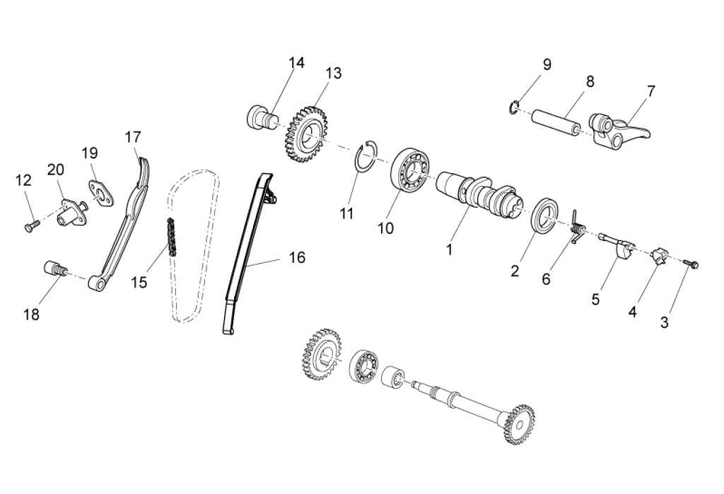Exploded view Nockenwelle