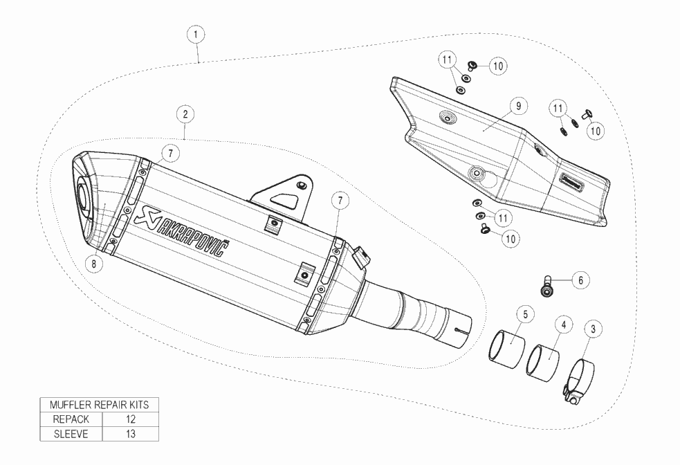 Exploded view Parts S-H7SO4-HRTBL