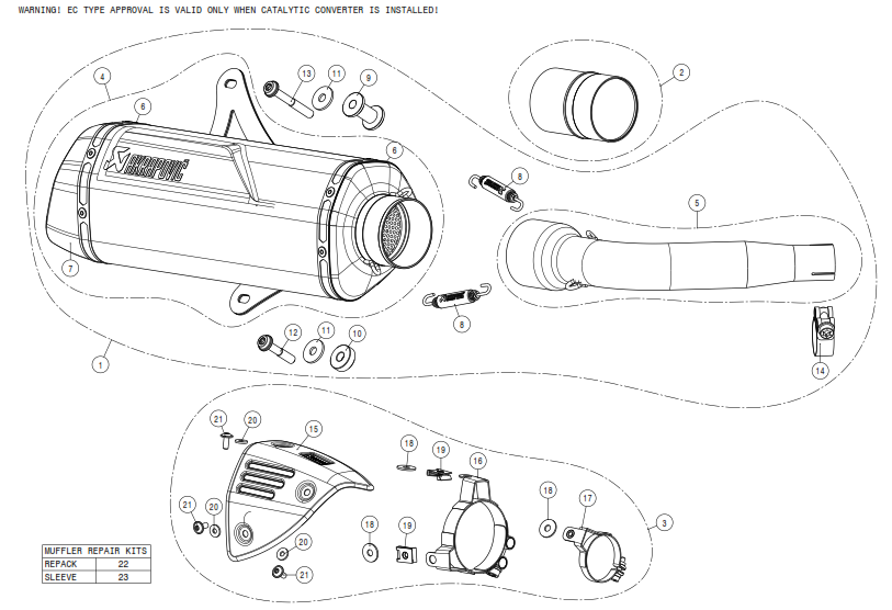 Exploded view Parts S-VE3SO9-HRSSBL