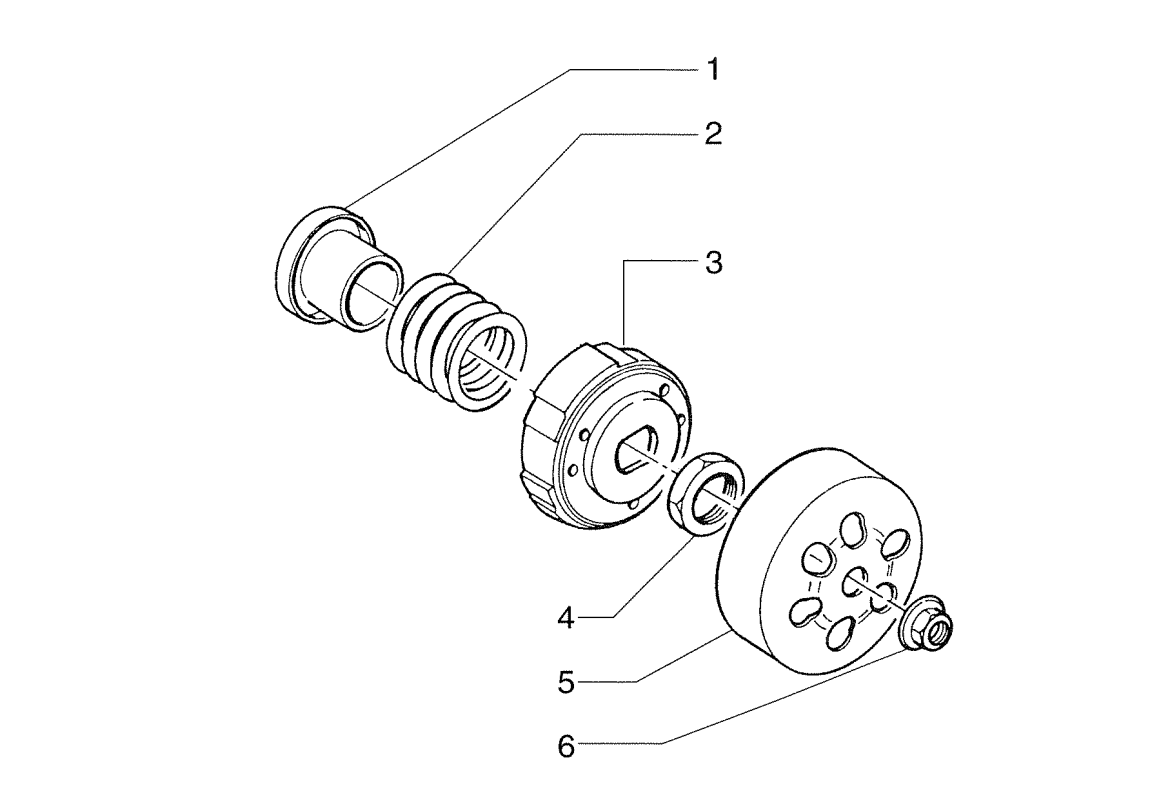 Exploded view Poelie (Koppeling)