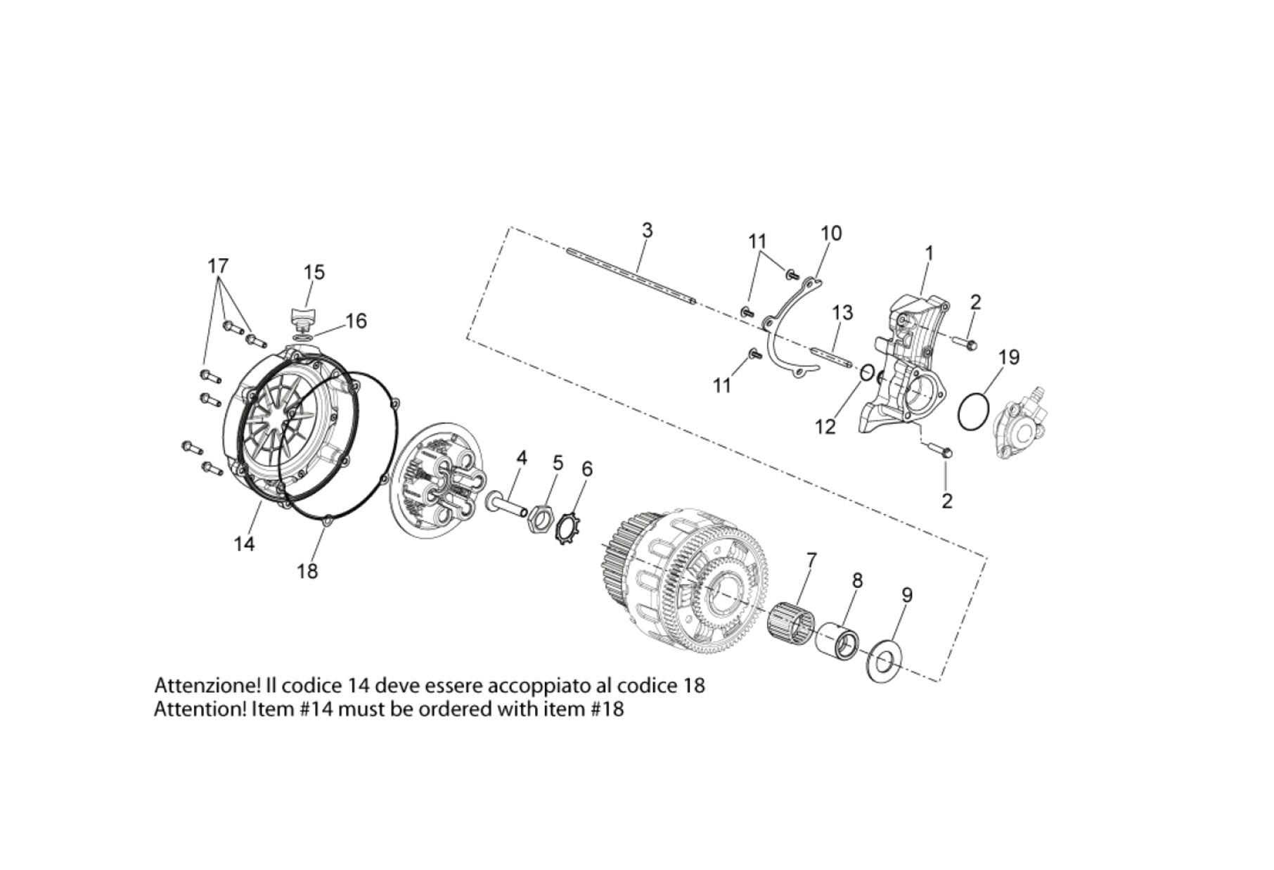 Exploded view Embrague (I)