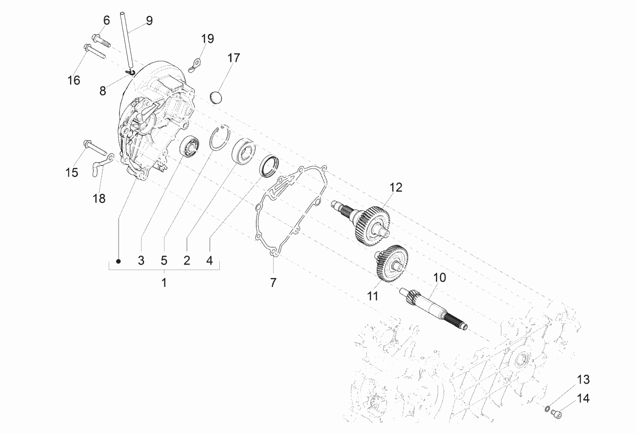 Exploded view Antriebswelle