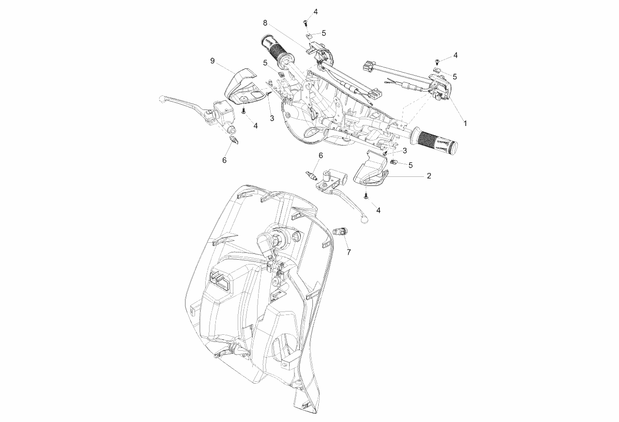 Exploded view Switches