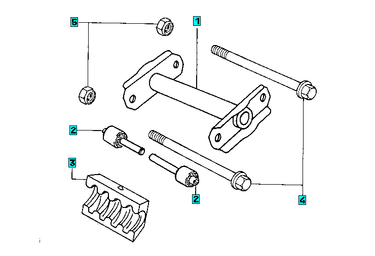 Exploded view Suspension moteur