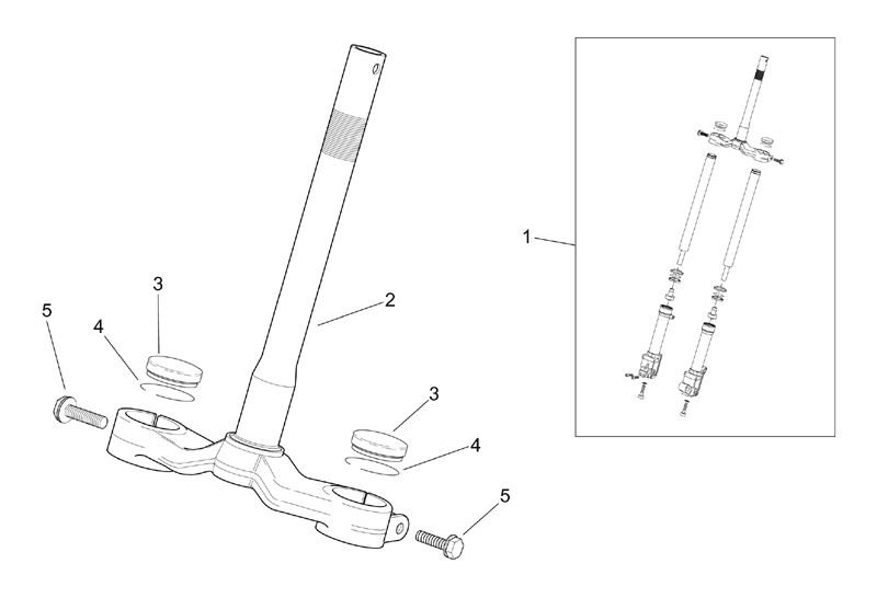 Exploded view Fourche 