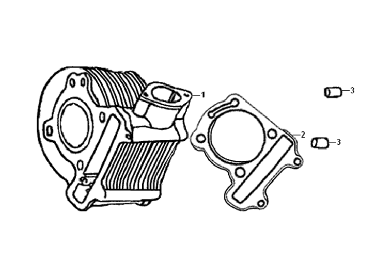 Exploded view Cilinder