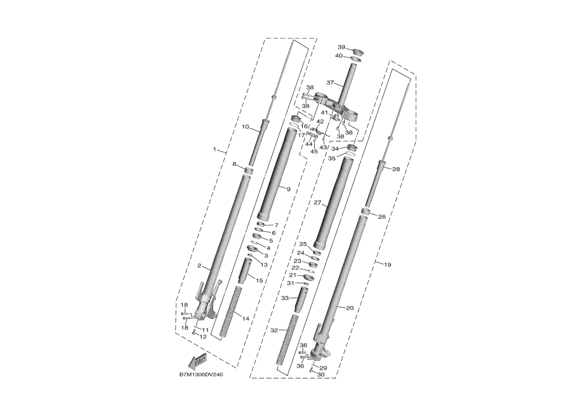 Exploded view Gabel