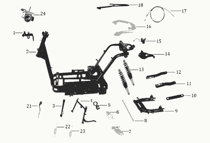 Exploded view Chasis