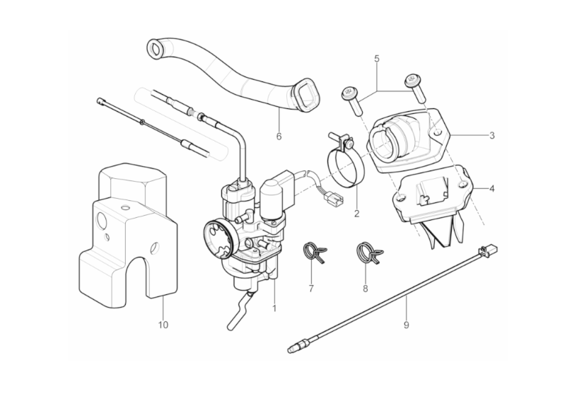 Exploded view Carburateur 