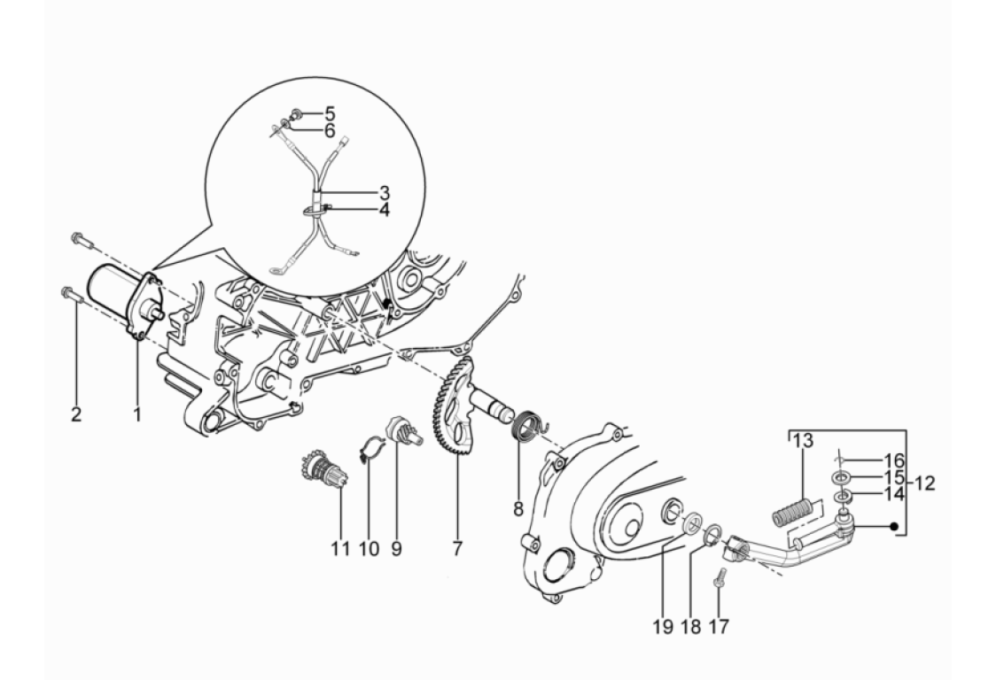 Exploded view Anlasser