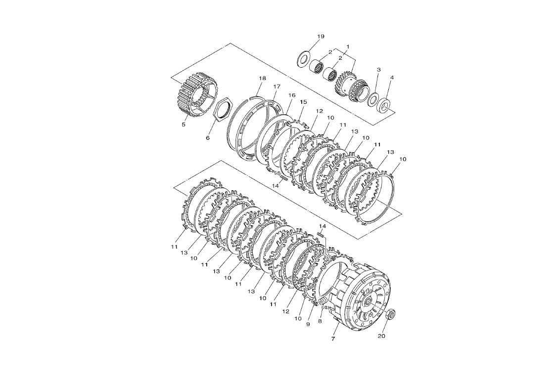 Exploded view Clutch (1)