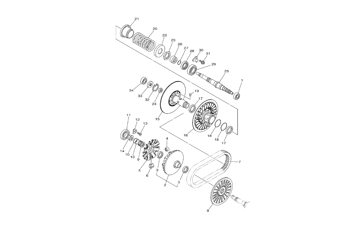 Exploded view Clutch (2)