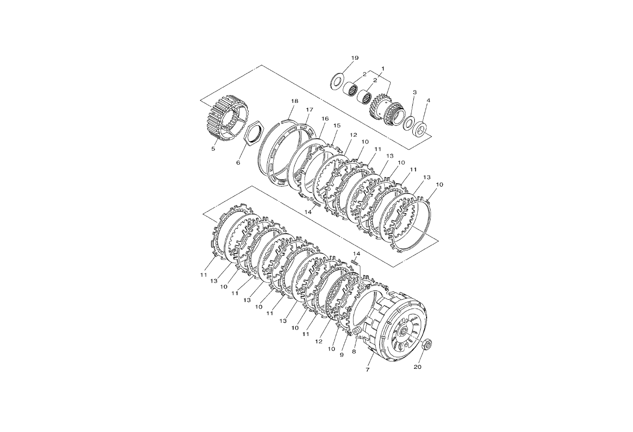 Exploded view Clutch (1)