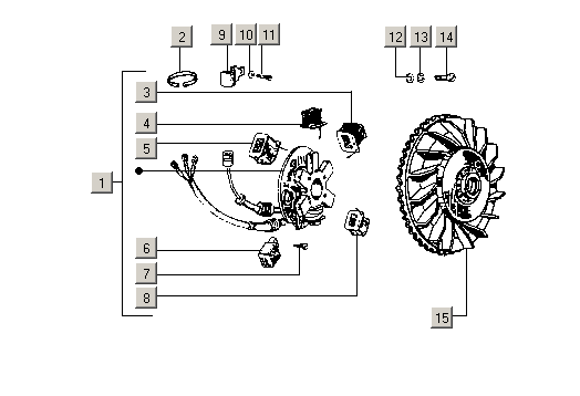 Exploded view Ignition