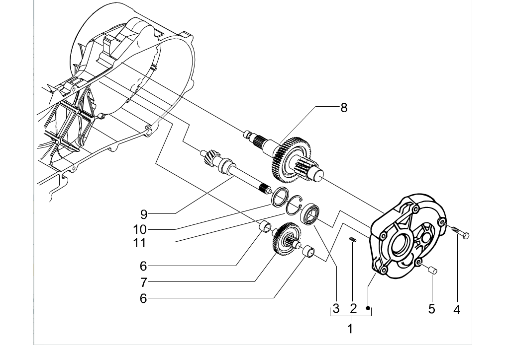 Exploded view Semiasse