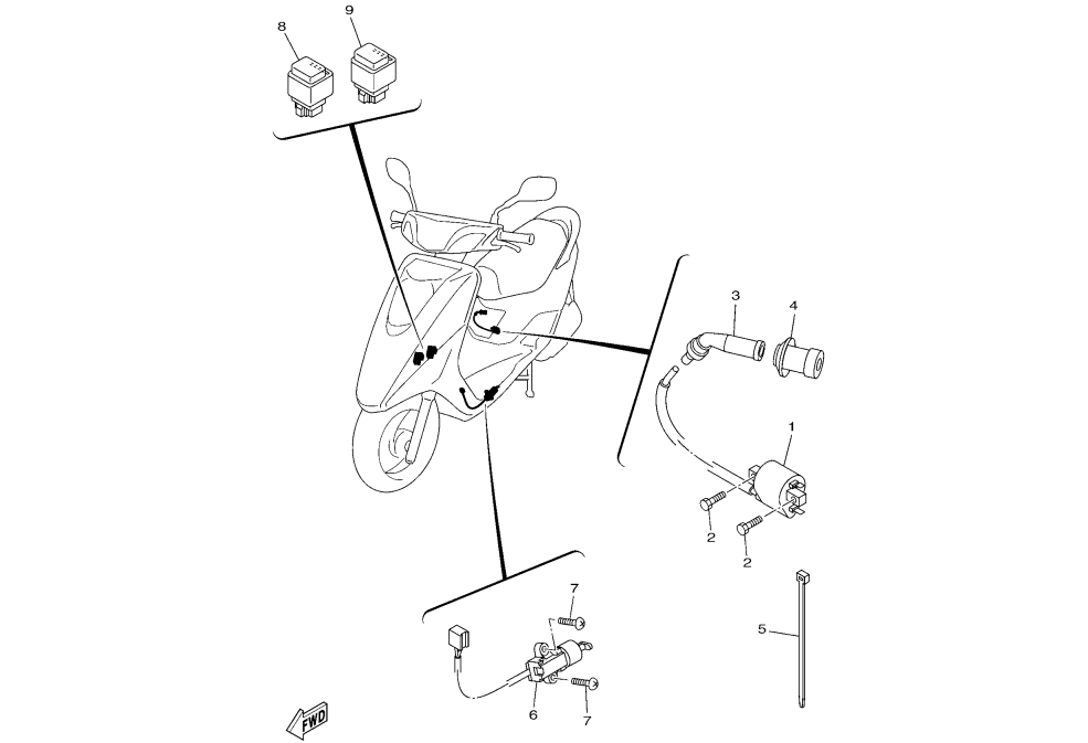 Exploded view Bobine - Coupe circuit