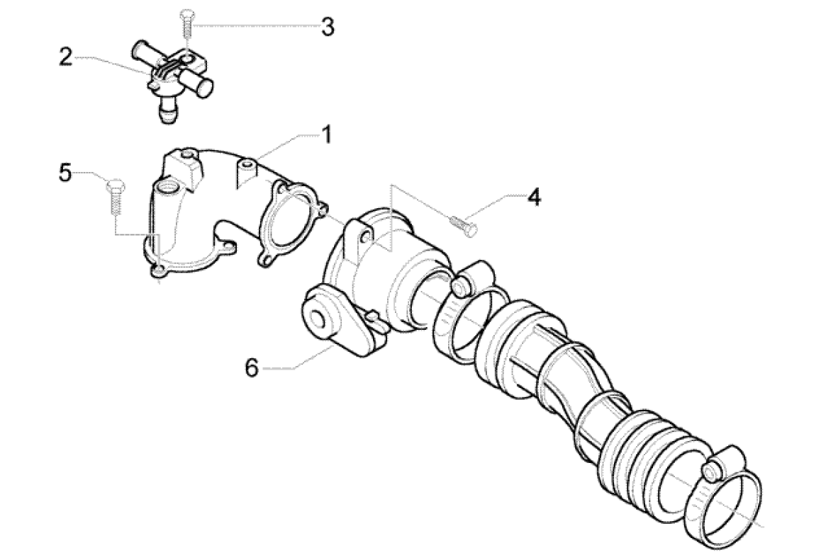 Exploded view Gasklep - Injector