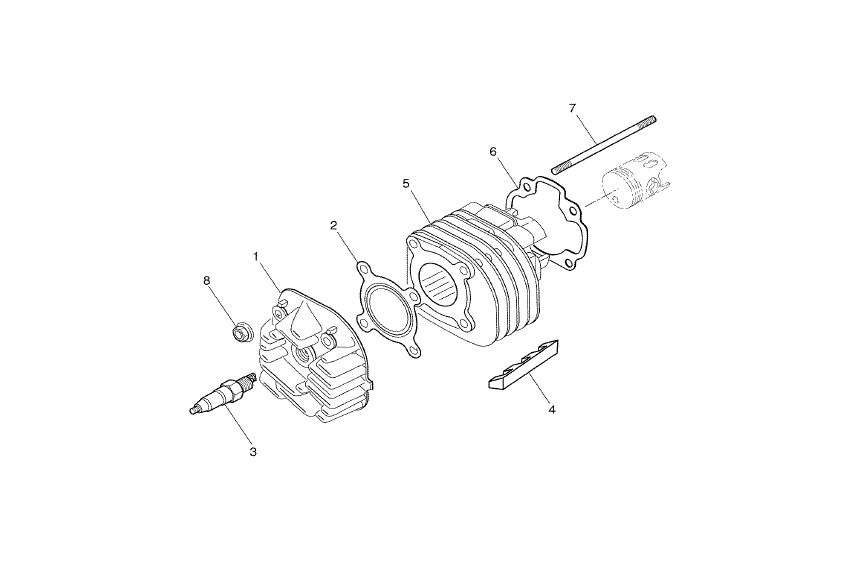 Exploded view Cylinder
