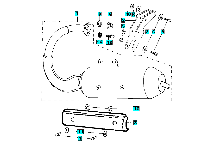 Exploded view Marmitta
