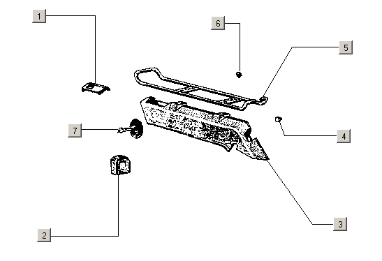 Exploded view Portabagagli
