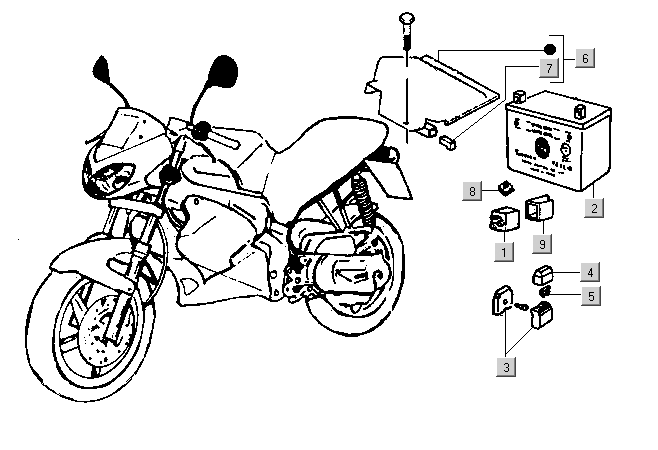 Exploded view Accu