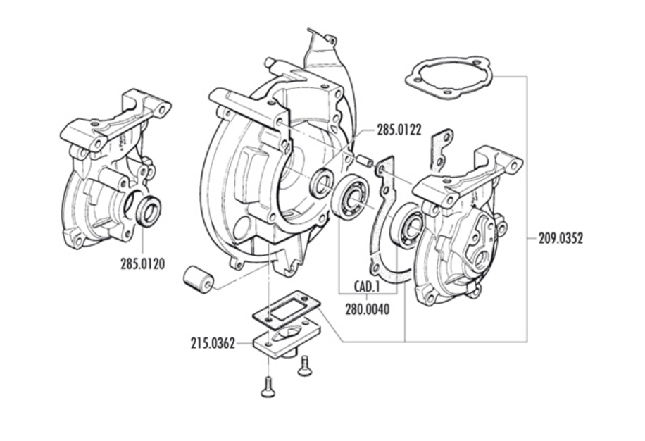 Exploded view Guarnizione carter(170.0200)