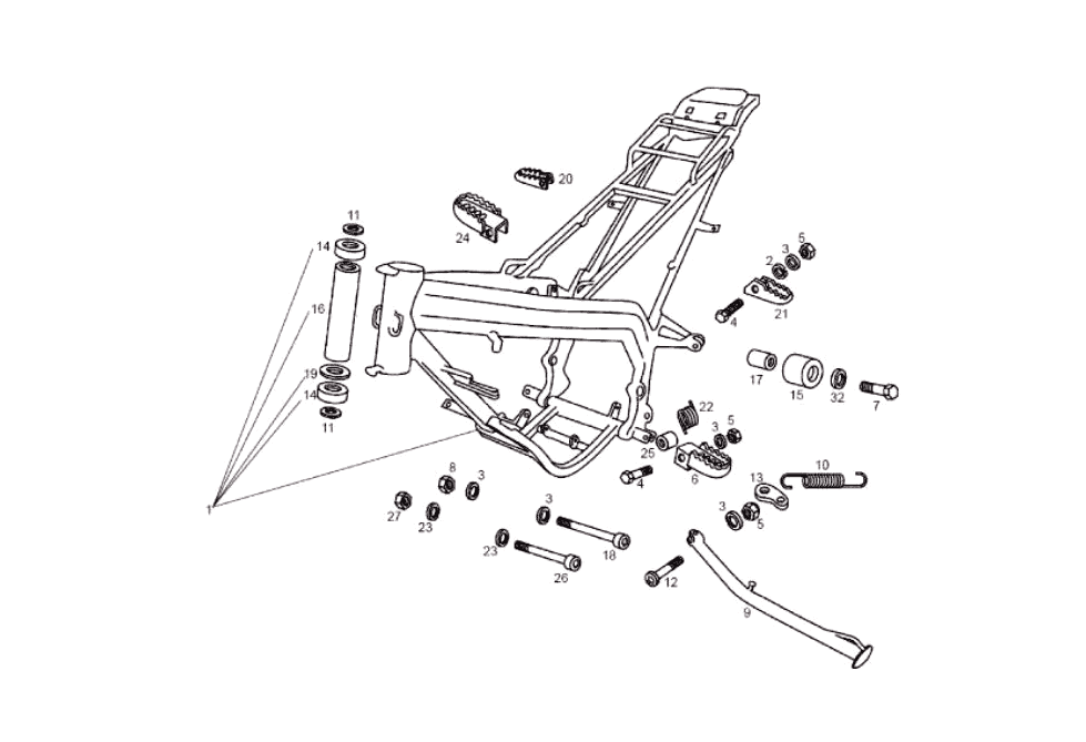 Exploded view Châssis