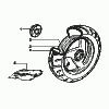 Rear wheel - Rim (Model with hub brake rear)