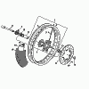 Ruota anteriore Supermotard - Cerchione - Disco del freno (SUPERMOTARD)