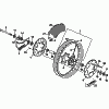 Ruota posteriore Supermotard- Cerchione - Disco del freno (Supermotard)