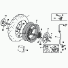 Rear wheel - Rim - Brake caliper