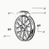 Front wheel - Rim - Brake disc
